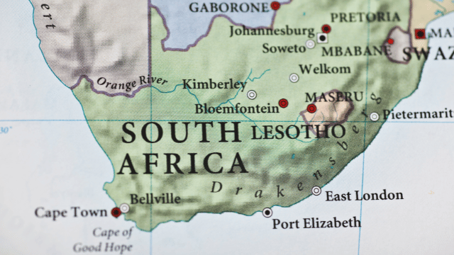 South Africa Service Map
